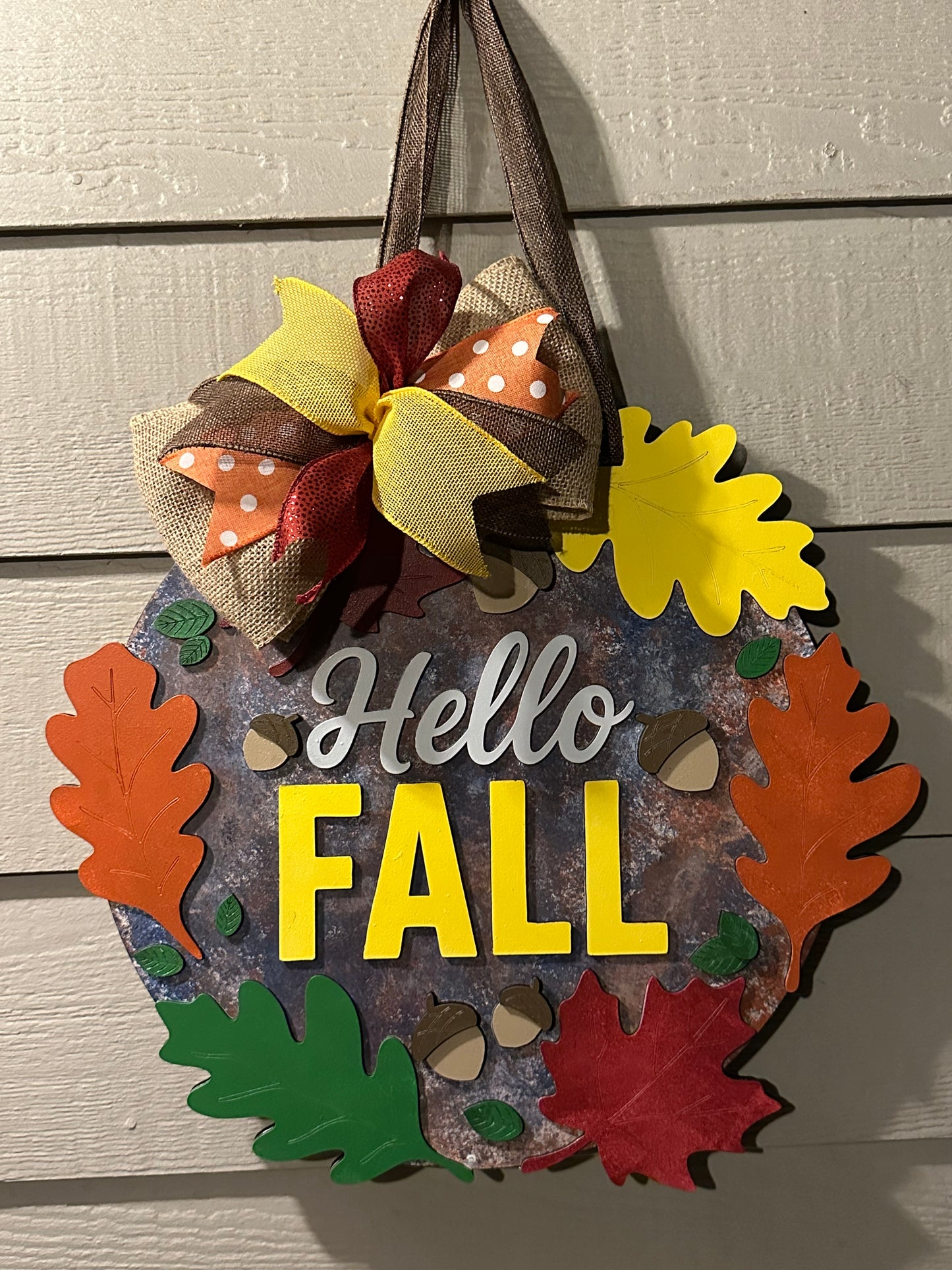 Hello Fall Door Sign