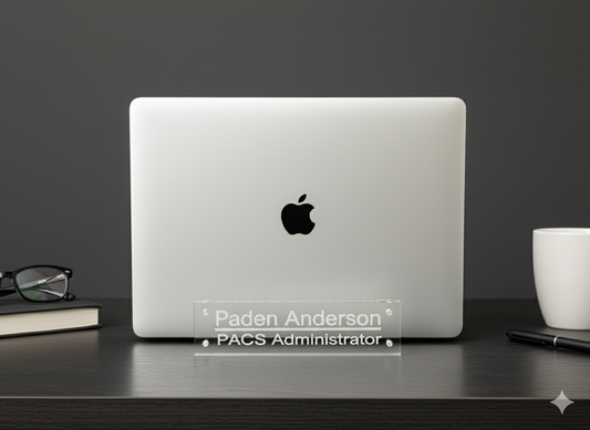 Desk Name Plate Acrylic Custom