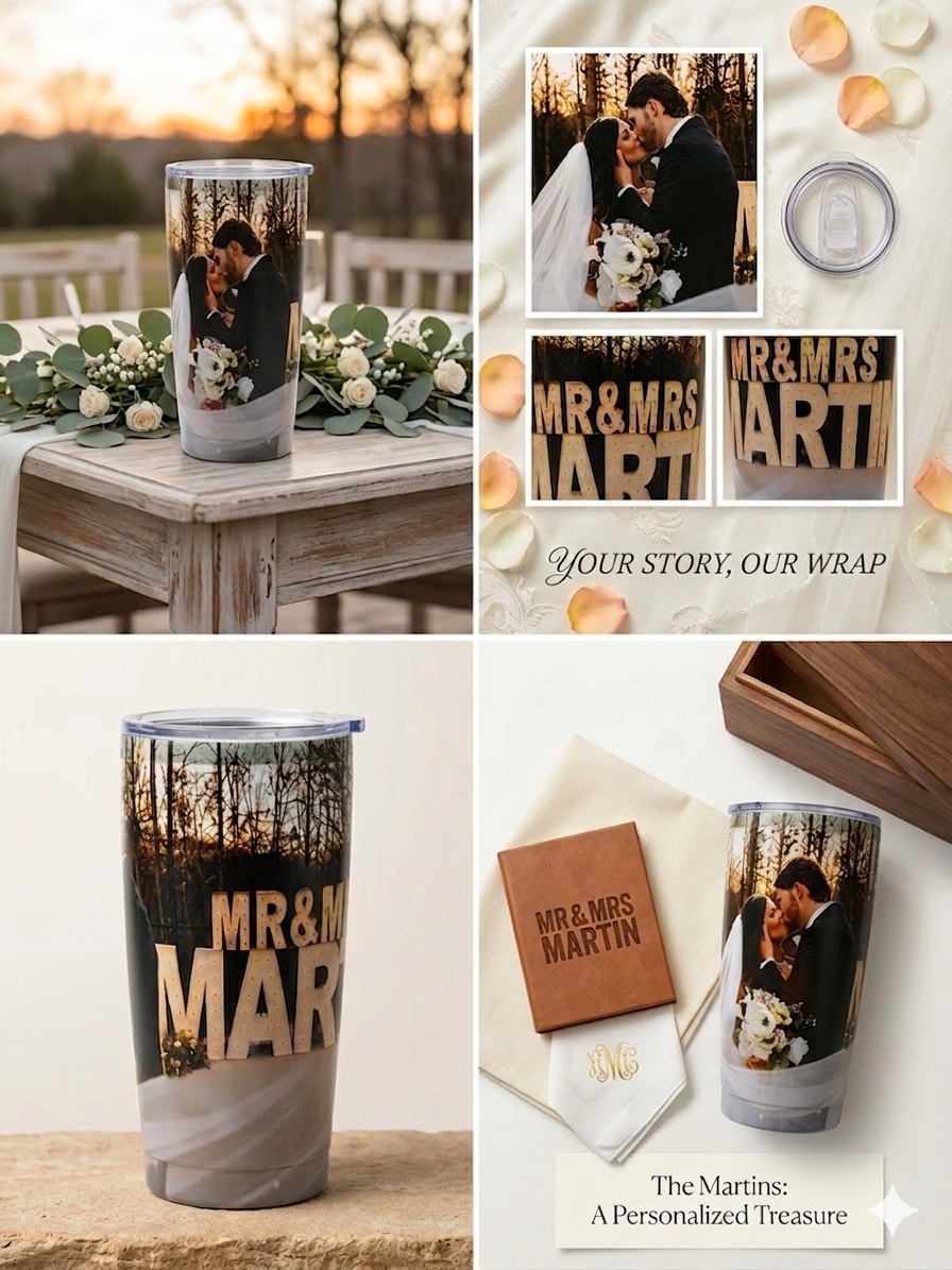 TUMBLERS 20 OZ CUSTOM PHOTO DESIGN UV PRINTED
