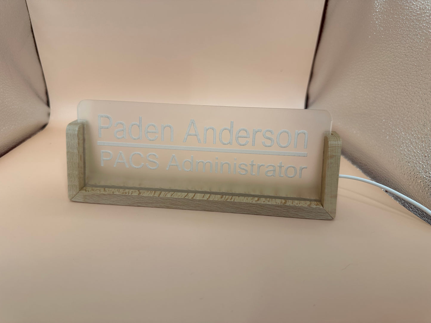 LED Acrylic Name Plate