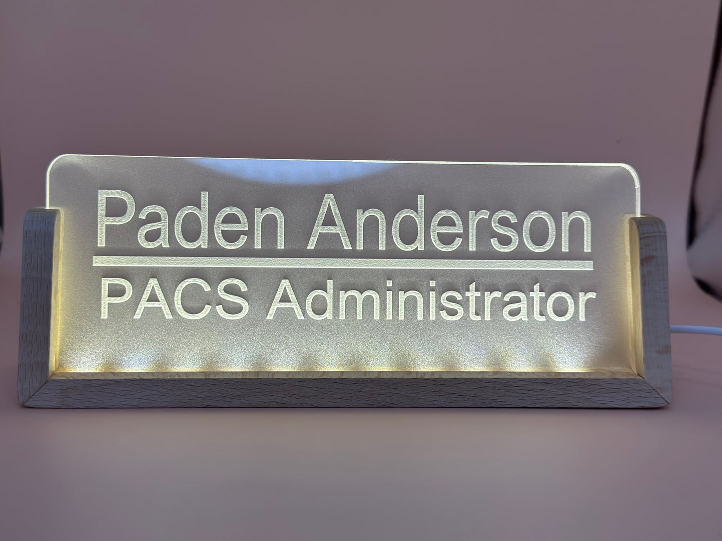 LED Acrylic Name Plate