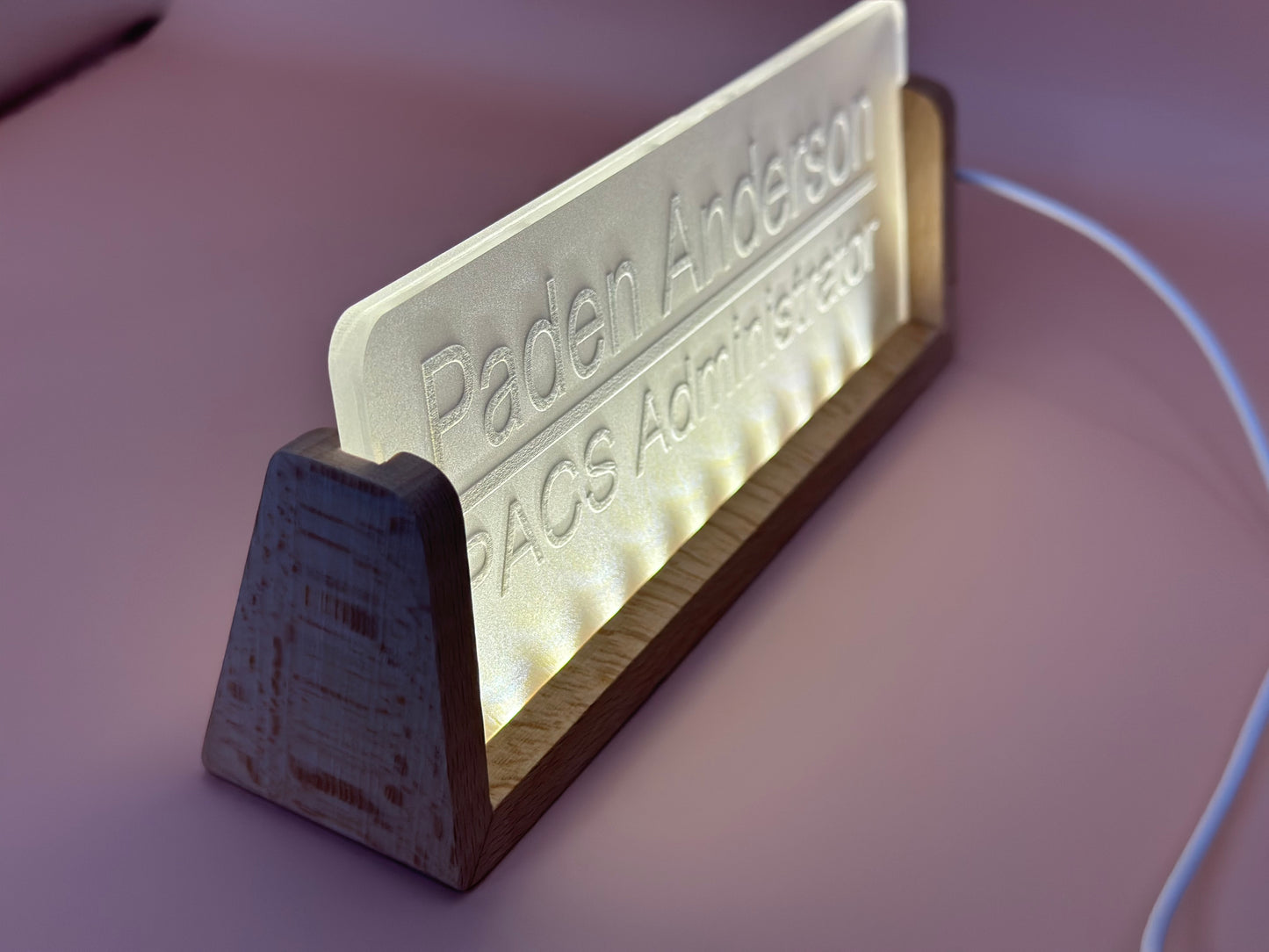 LED Acrylic Name Plate