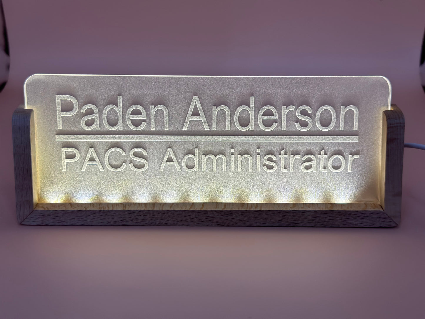 LED Acrylic Name Plate