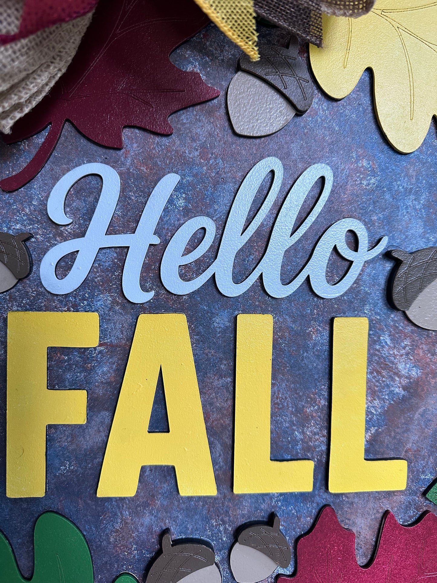 Hello Fall Door Sign