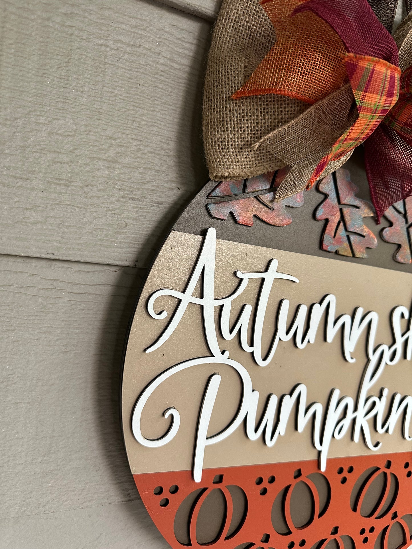 Autumn Skies and Pumpkin Pies Fall Sign