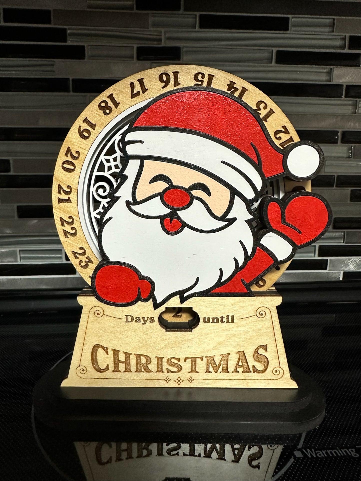 Santa Countdown Sign