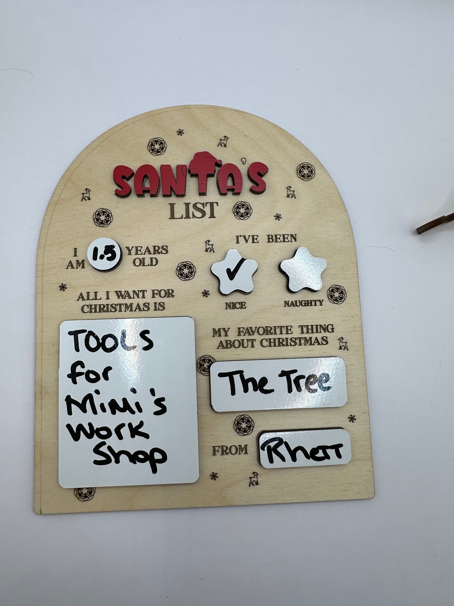 Santa White Board