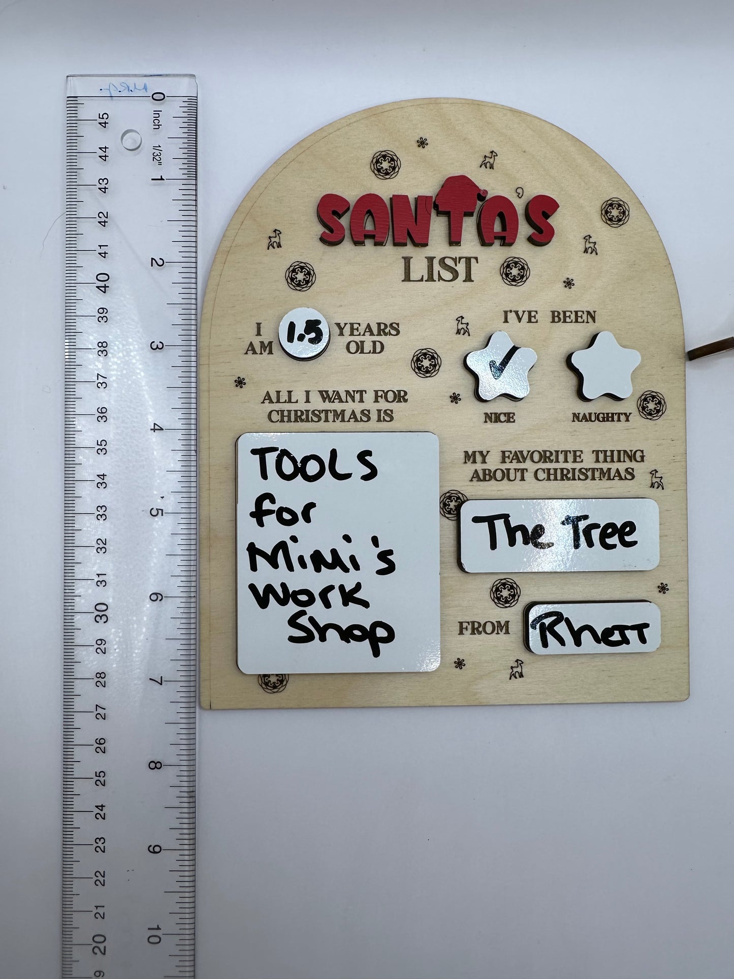 Santa White Board