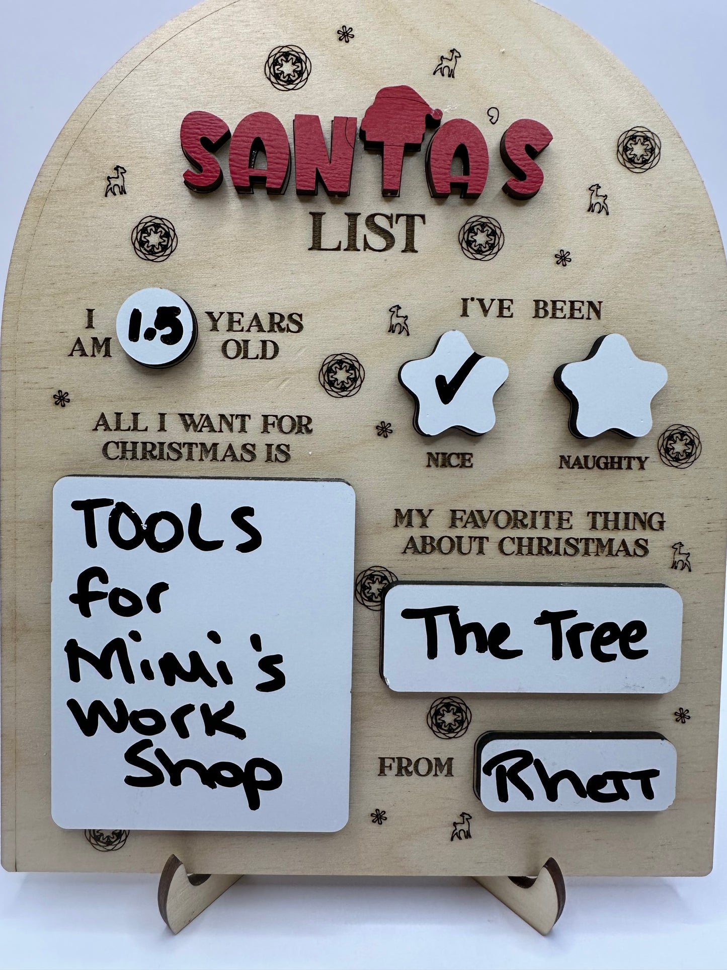 Santa White Board