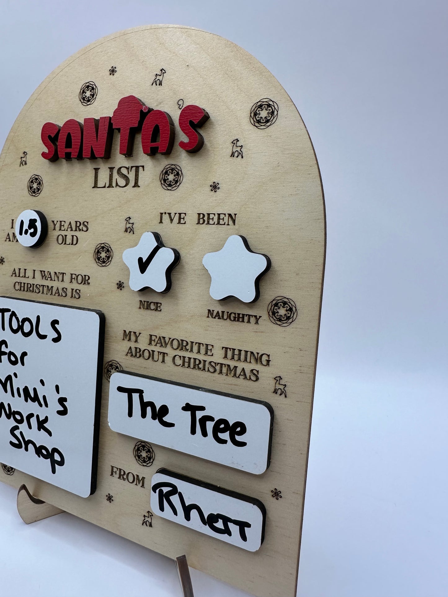 Santa White Board