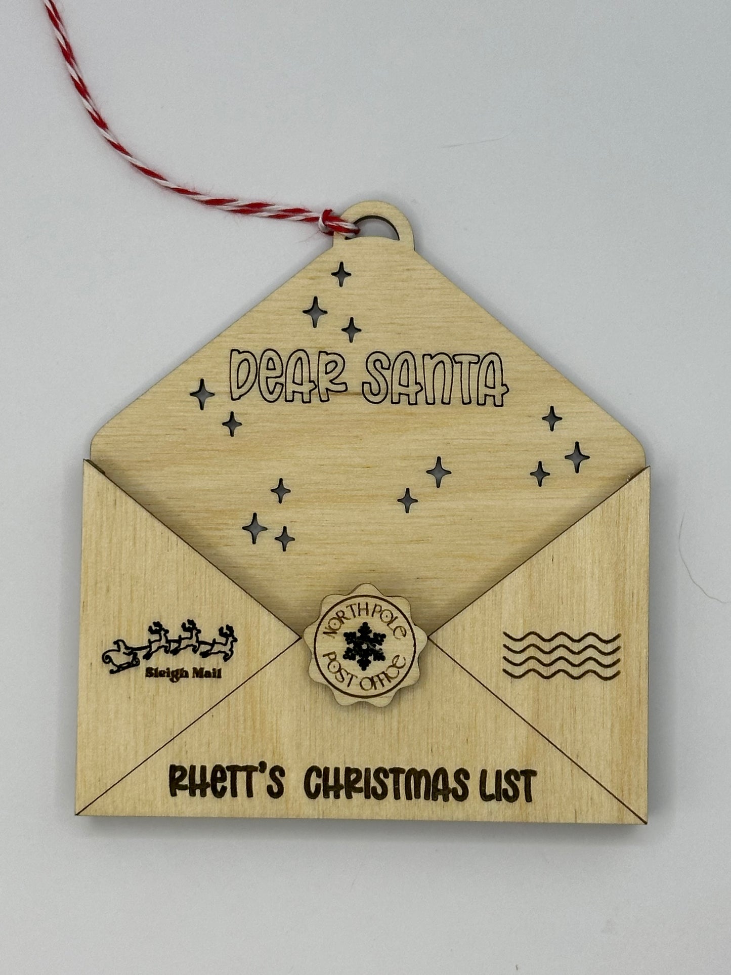 Envelope Ornament for Santa Letter