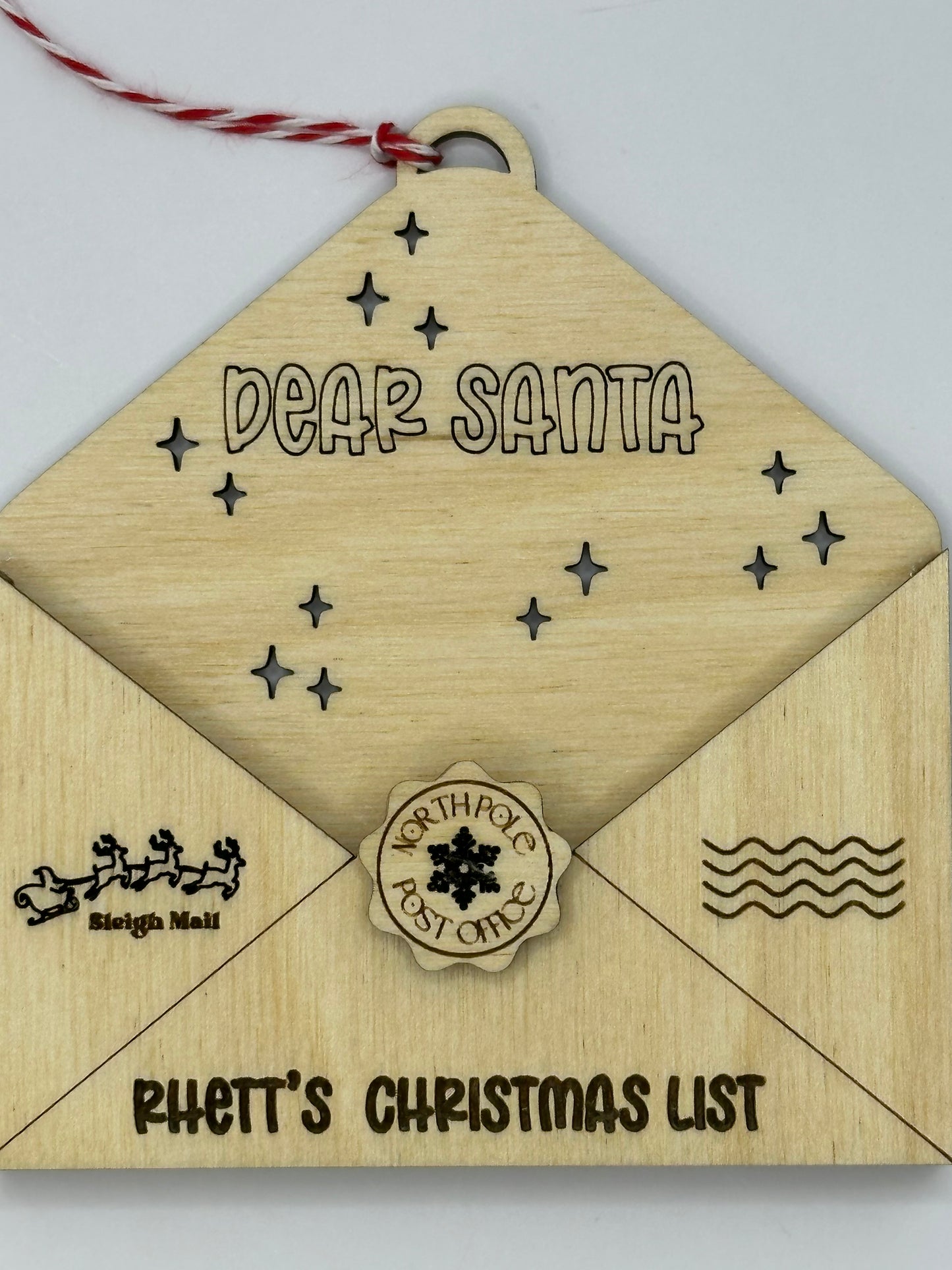 Envelope Ornament for Santa Letter