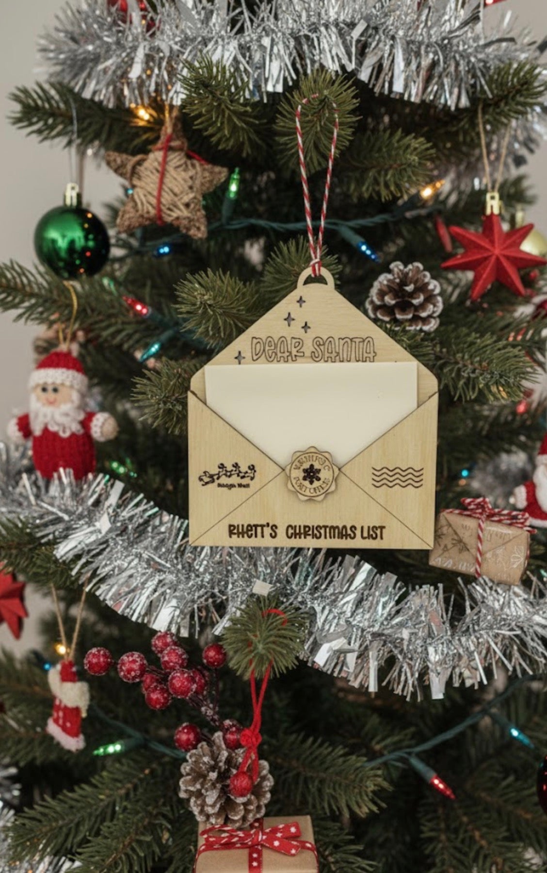 Envelope Ornament for Santa Letter