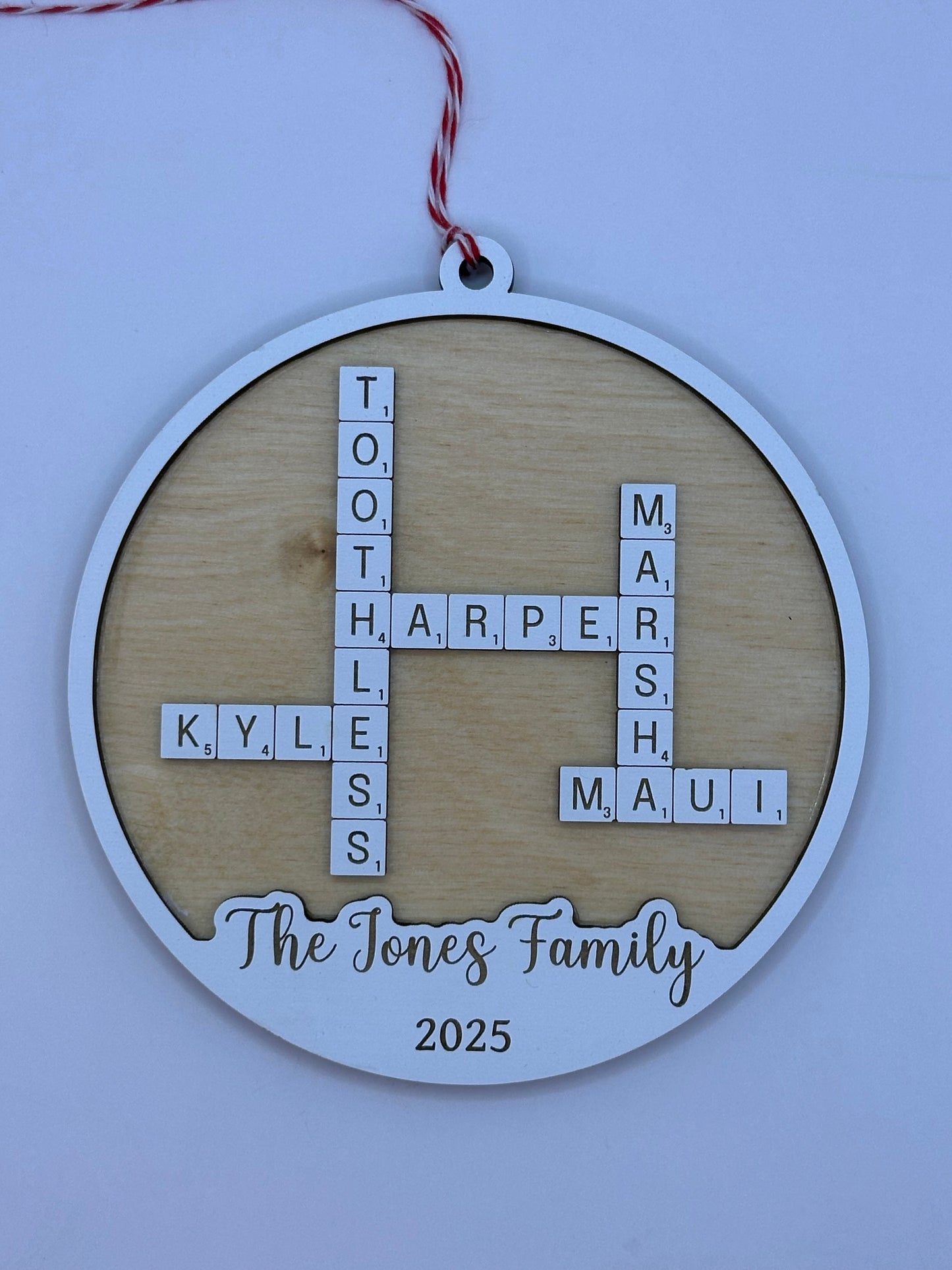 2025 Scrabble Family Ornament