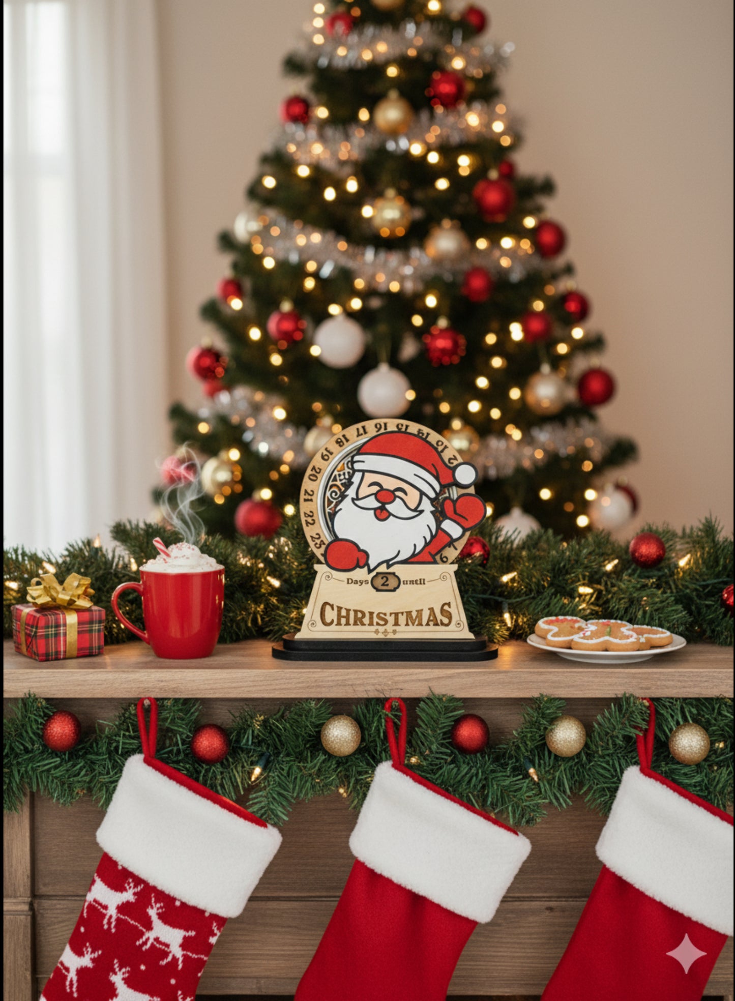 Santa Countdown Sign