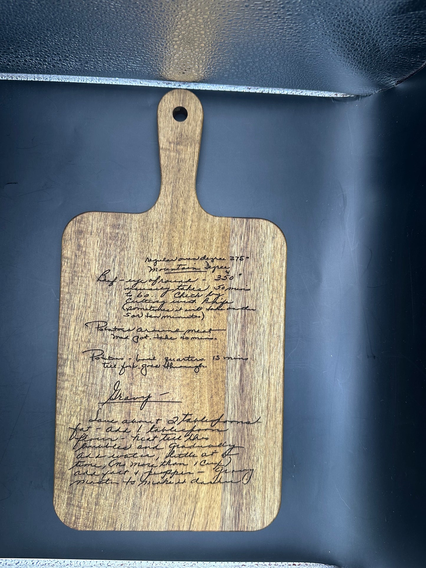 Recipe Cutting Board - Custom